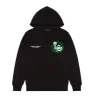 Chain Script Hoodie - Black/Green sold by Trapstar London