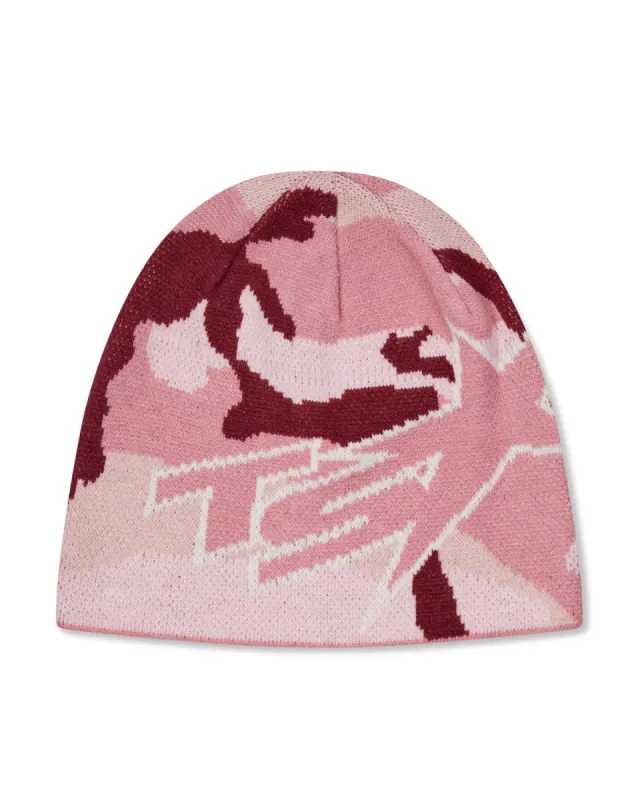 TS Star Beanie - Pink Camo sold by Trapstar London