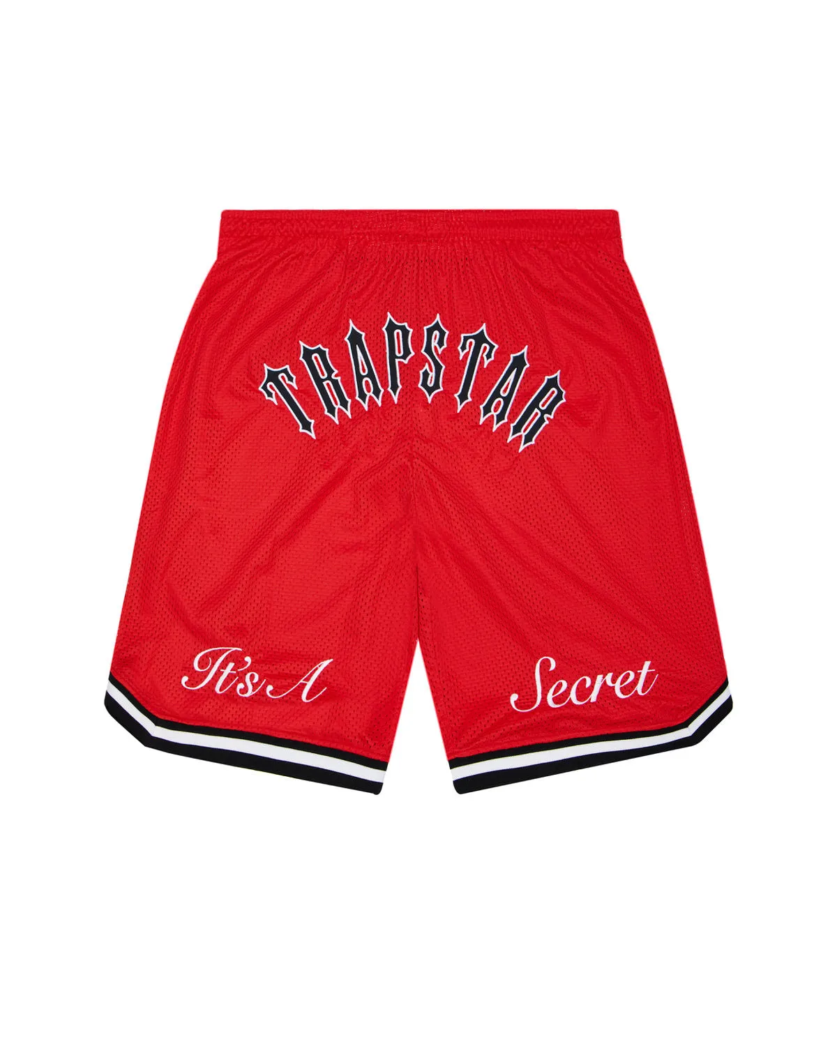It's A Secret Irongate Arch Shorts - Black/Red sold by Trapstar London