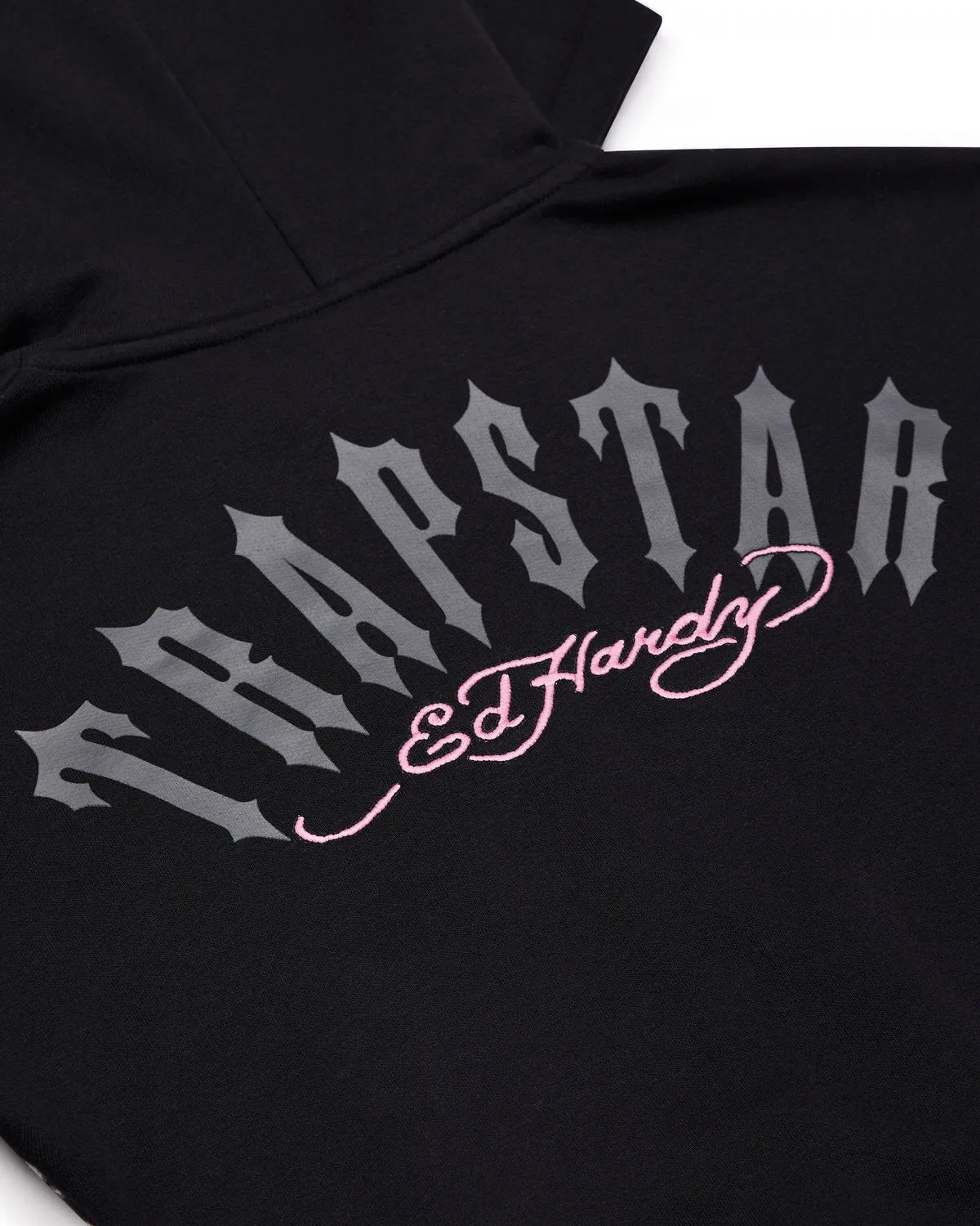 Trapstar x Ed Hardy Women's Hoodie - Black/Pink sold by Trapstar London product image thumbnail 5