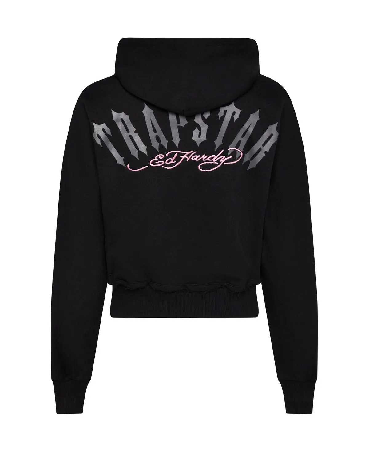 Trapstar x Ed Hardy Women's Hoodie - Black/Pink sold by Trapstar London product image thumbnail 2