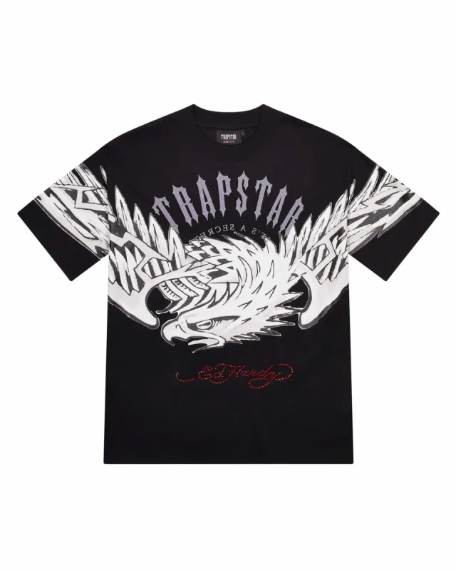 Trapstar x Ed Hardy Arch Tee - Black | Parallel