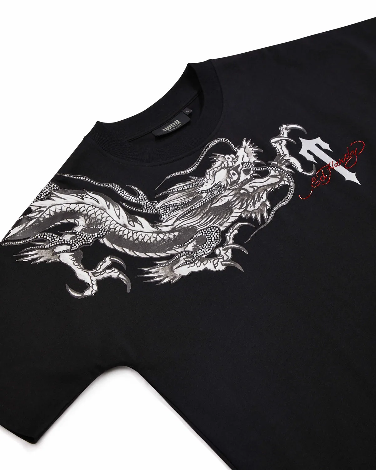 Trapstar x Ed Hardy Dragon Tee with Diamanté - Black sold by Trapstar London product image thumbnail 2