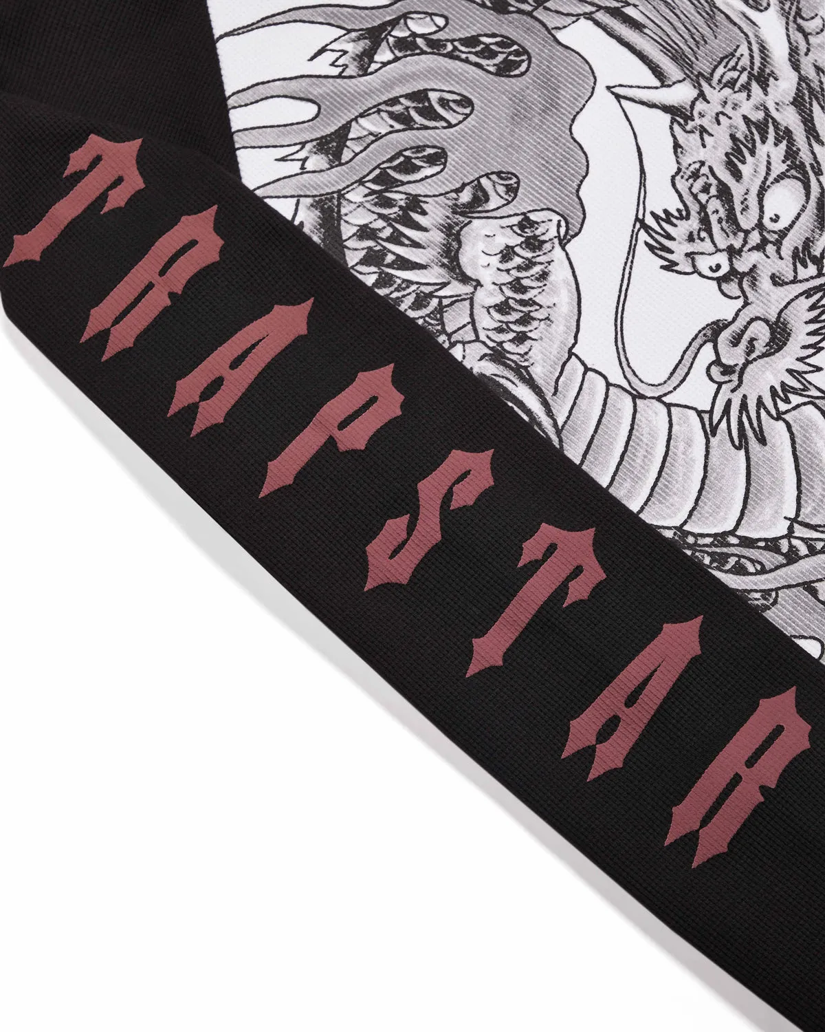 Trapstar x Ed Hardy Waffle LS Top - Black/White sold by Trapstar London product image thumbnail 3