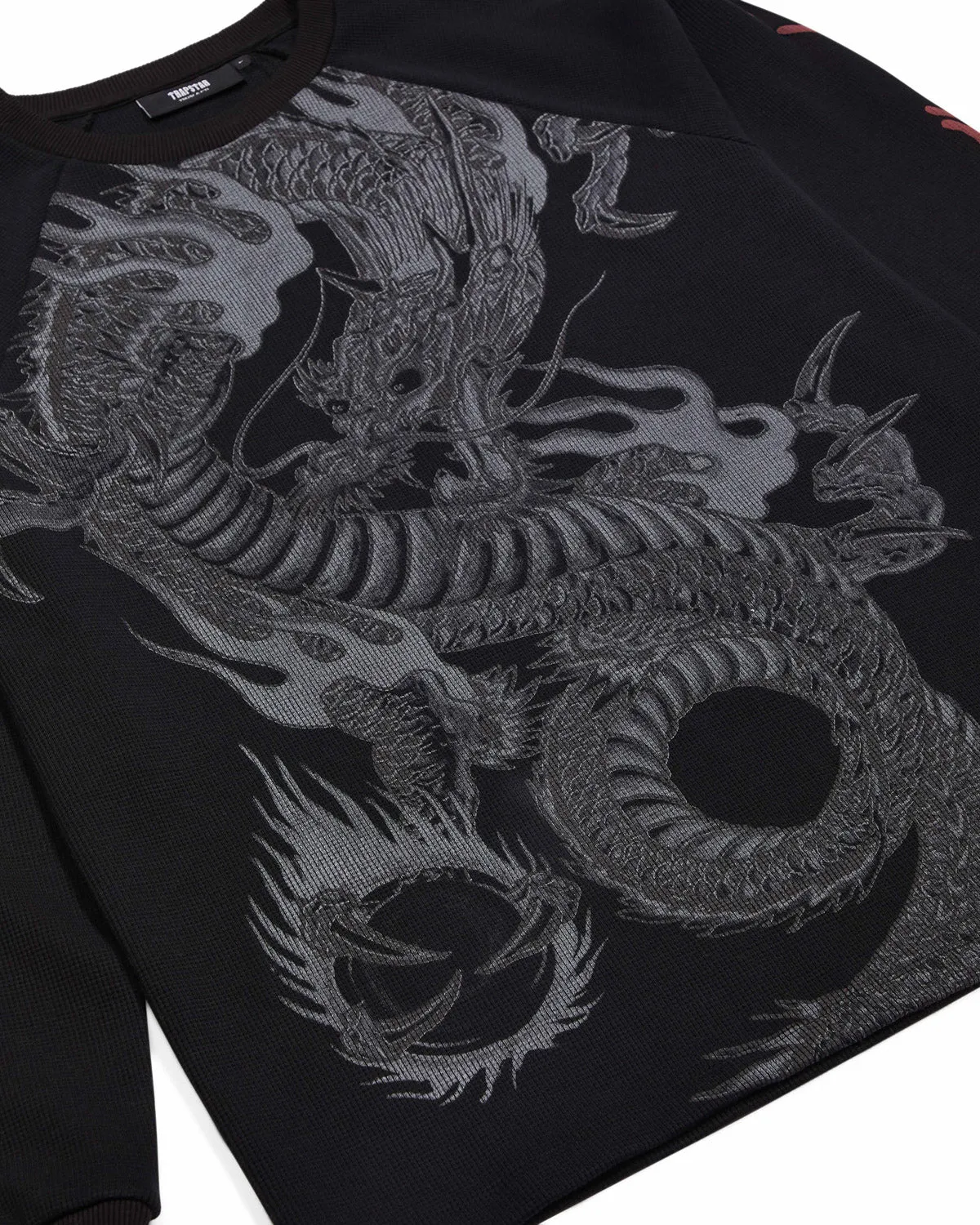 Trapstar x Ed Hardy Waffle LS Top - Black sold by Trapstar London product image thumbnail 5