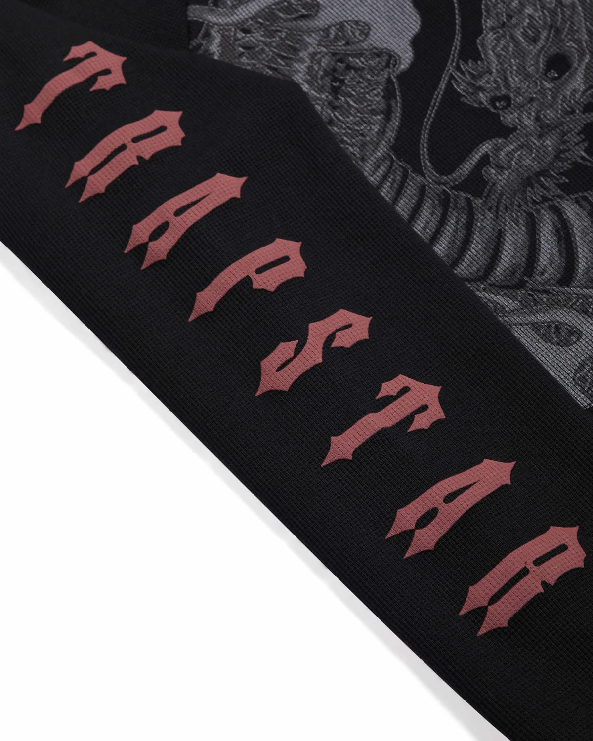 Trapstar x Ed Hardy Waffle LS Top - Black sold by Trapstar London product image thumbnail 3