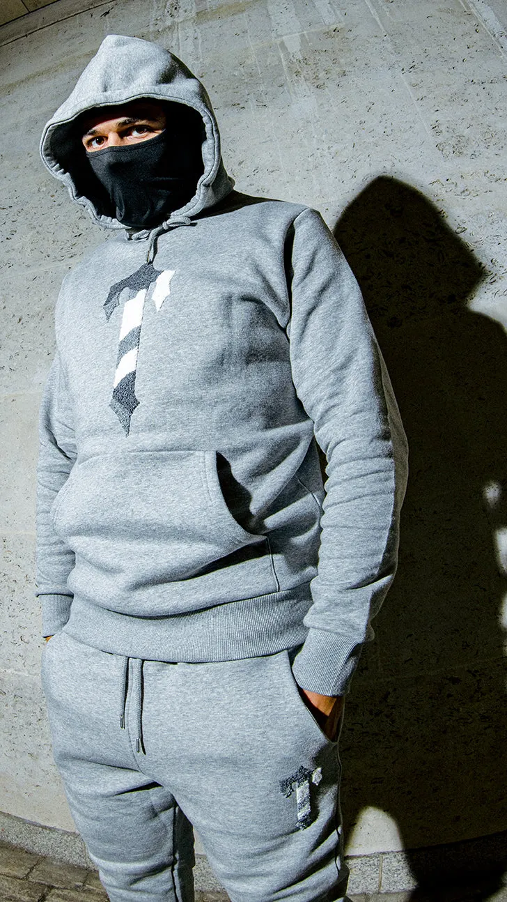 Chenille Camo T Hoodie Tracksuit - Grey Monochrome Edition sold by Trapstar London product image thumbnail 2