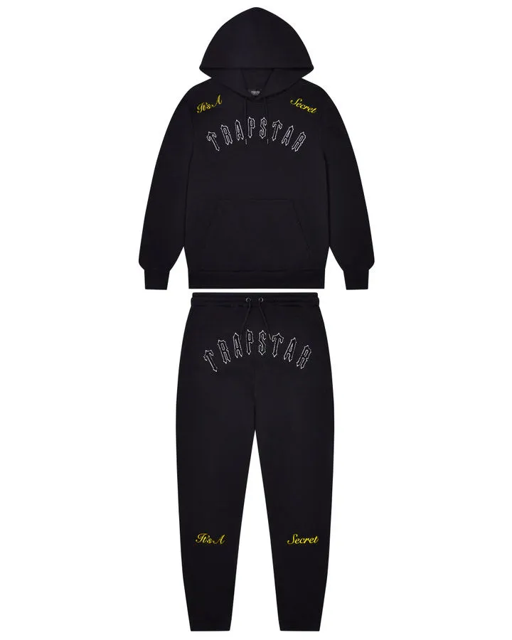 It's A Secret Hooded Tracksuit - Black/Yellow sold by Trapstar London