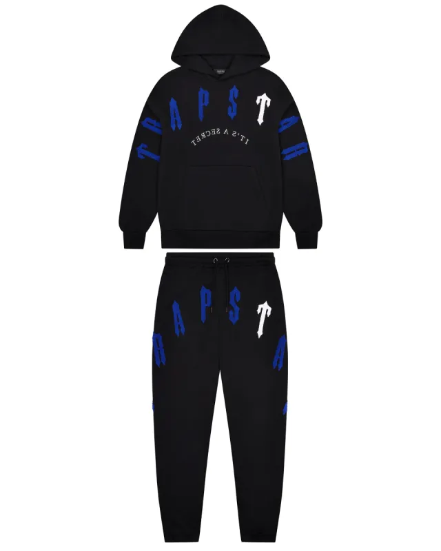 Irongate Arch Chenille 2.0 Tracksuit - Black/Blue/White sold by Trapstar London