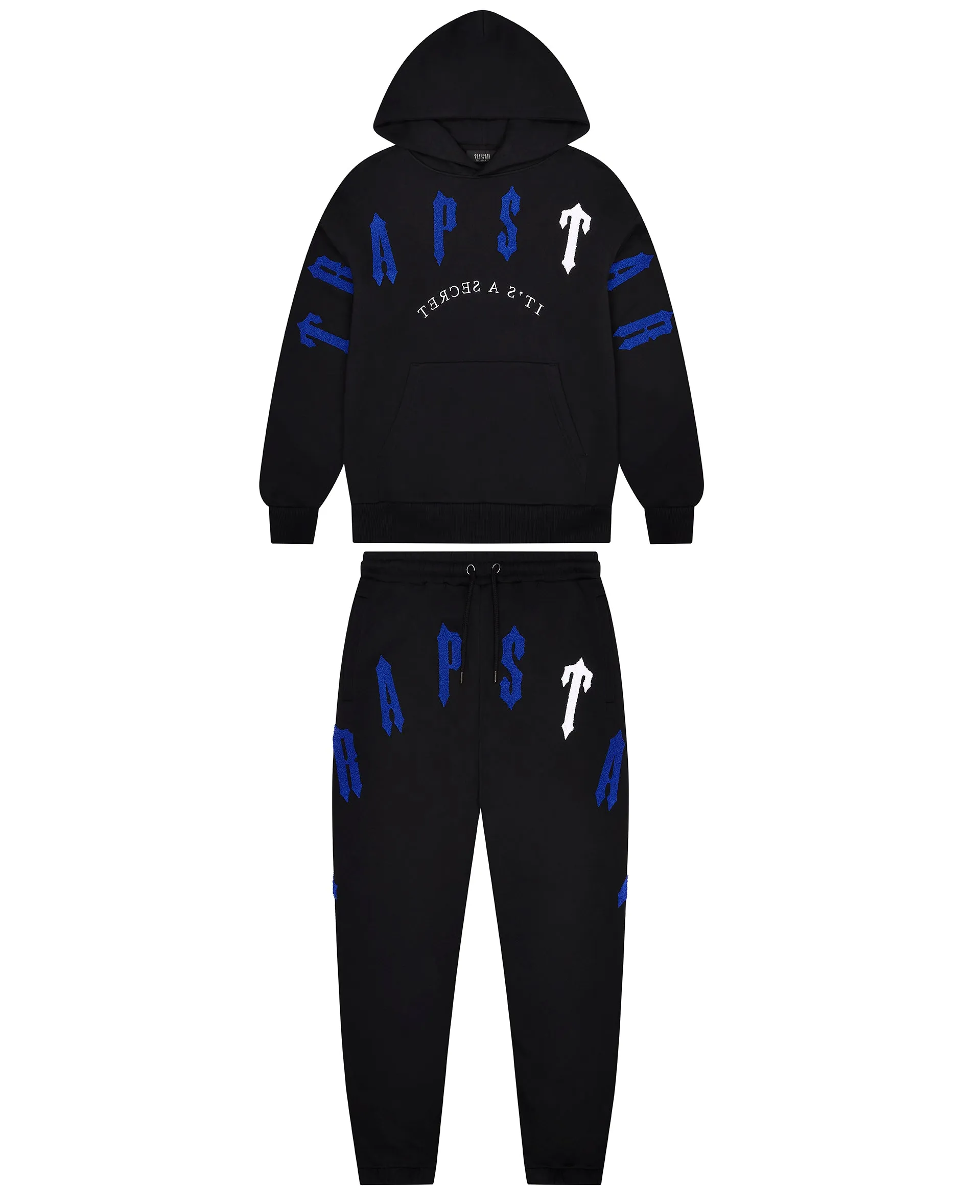 Irongate Arch Chenille 2.0 Tracksuit - Black/Blue/White sold by Trapstar London