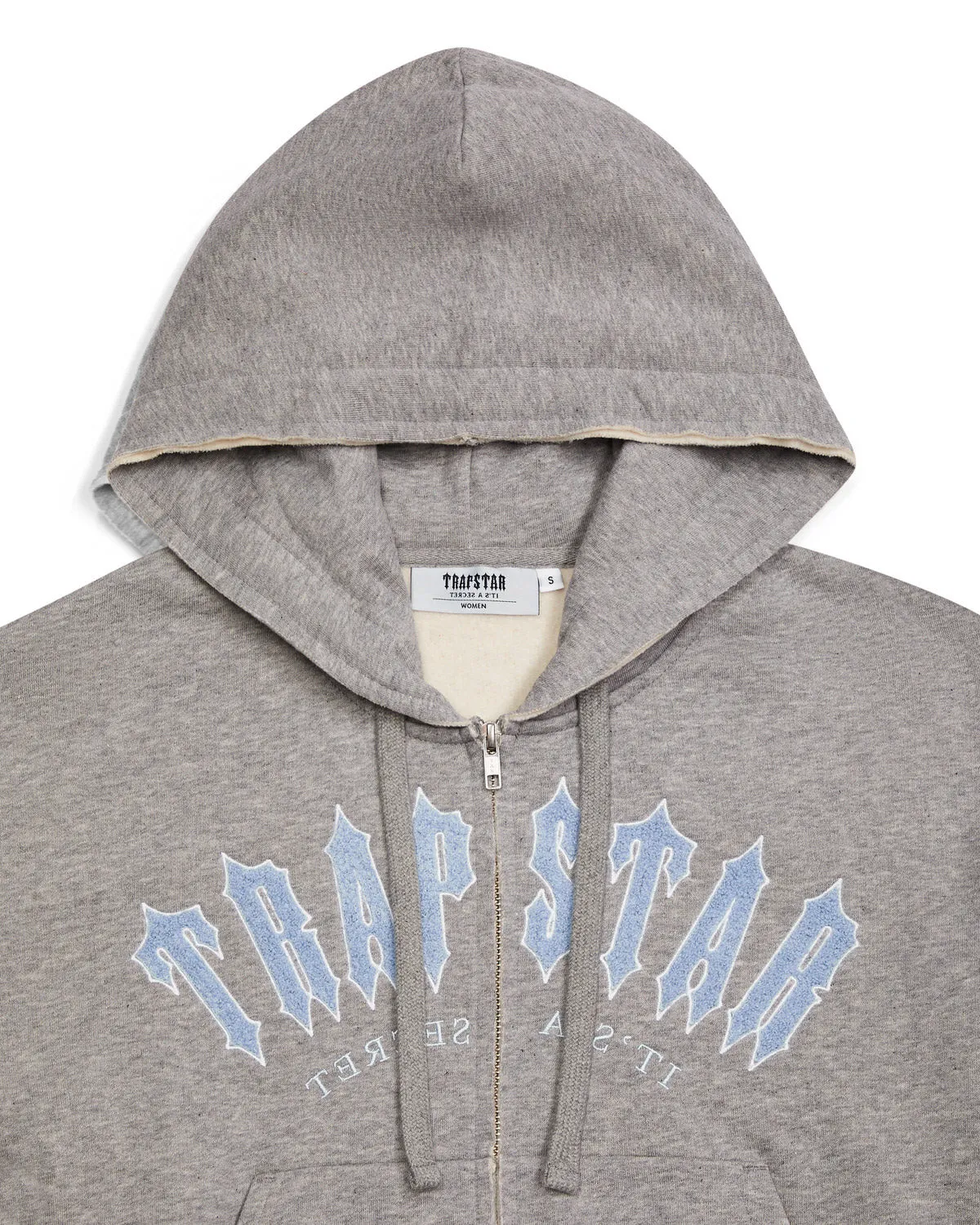 Women's Irongate Arch Chenille Embroidery Zip Through- Grey/Blue sold by Trapstar London product image thumbnail 2