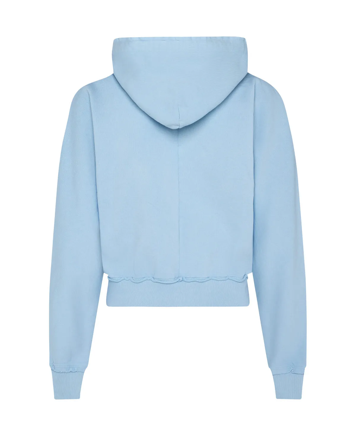 Women's Irongate Cropped Batwing Zip Hoodie - Baby Blue sold by Trapstar London product image thumbnail 5