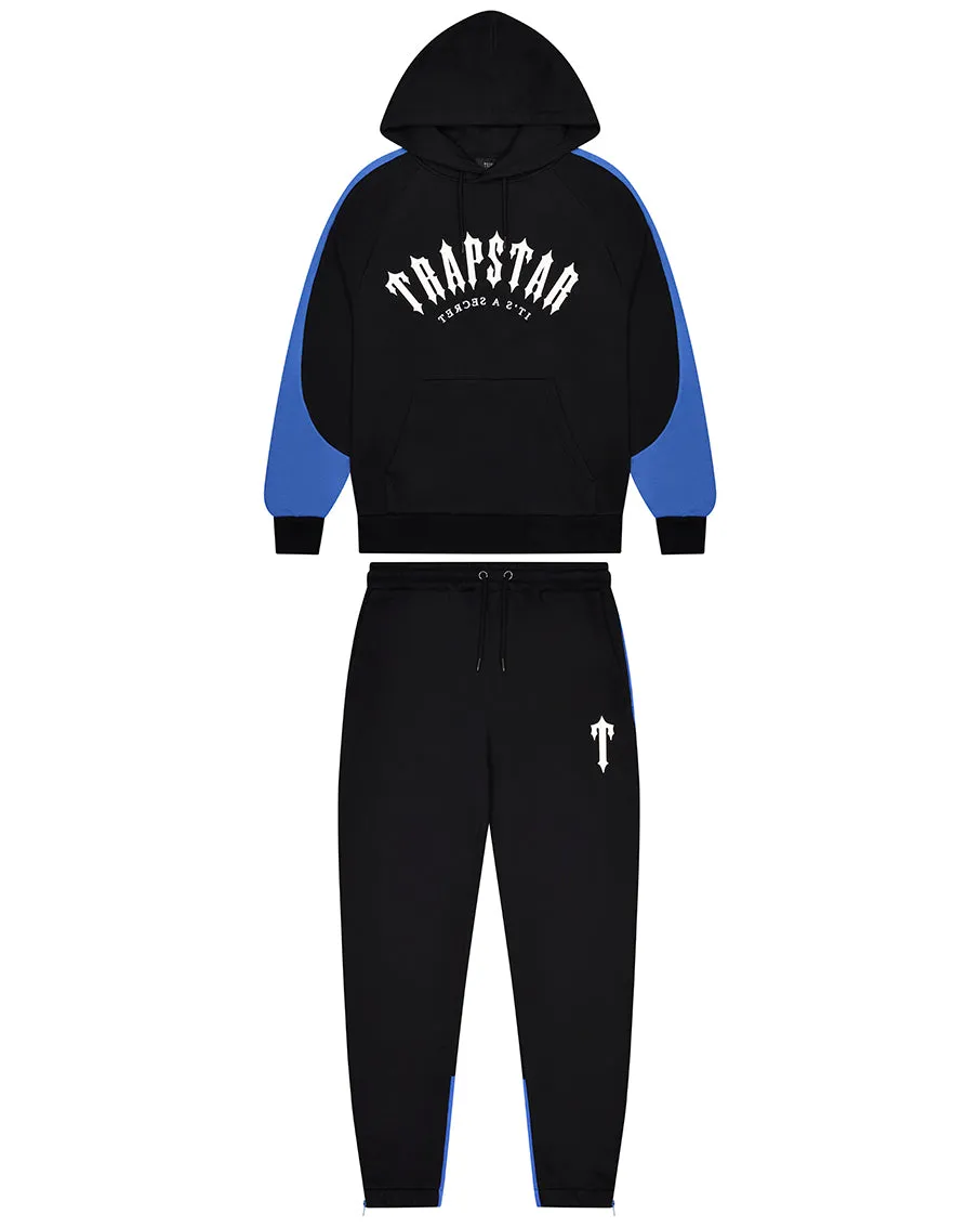 Irongate Panel Tracksuit - Black/Blue sold by Trapstar London