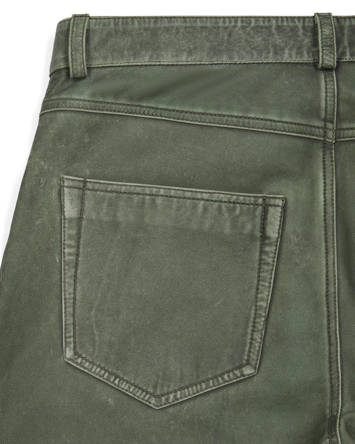 Irongate Carpenter Leather Pants - Khaki sold by Trapstar London product image thumbnail 4