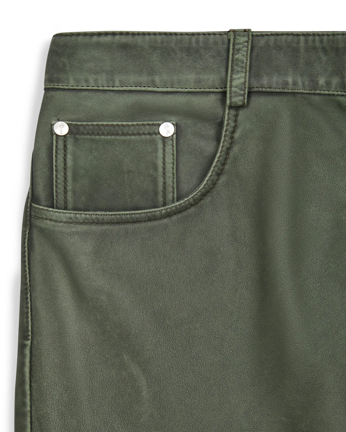 Irongate Carpenter Leather Pants - Khaki sold by Trapstar London product image thumbnail 3