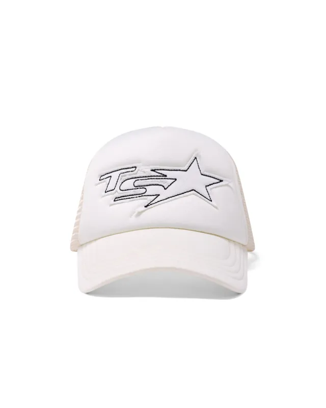 【Trapstar London】TS Star Diamante Trucker キャップ 2色 TRAPSTAR☆Denim Diamante TS Star Trucker キャップ【UK発