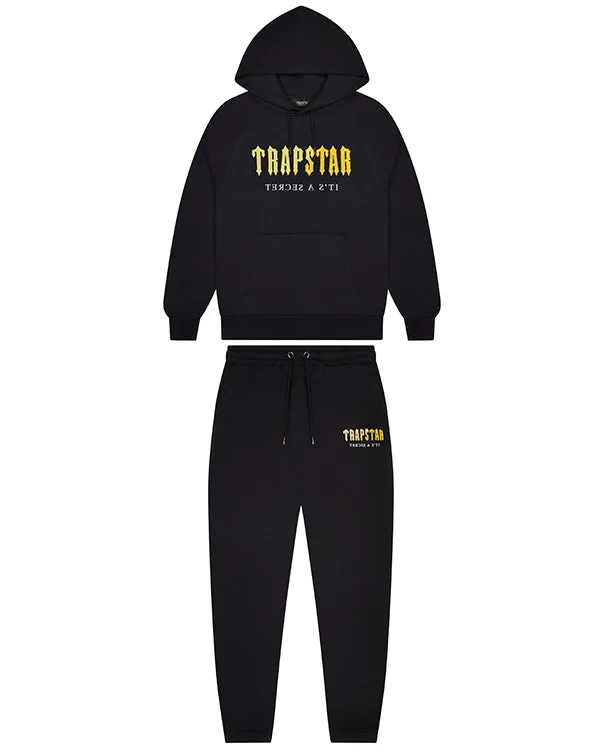 Decoded Chenille Hooded Tracksuit - Black/Yellow sold by Trapstar London