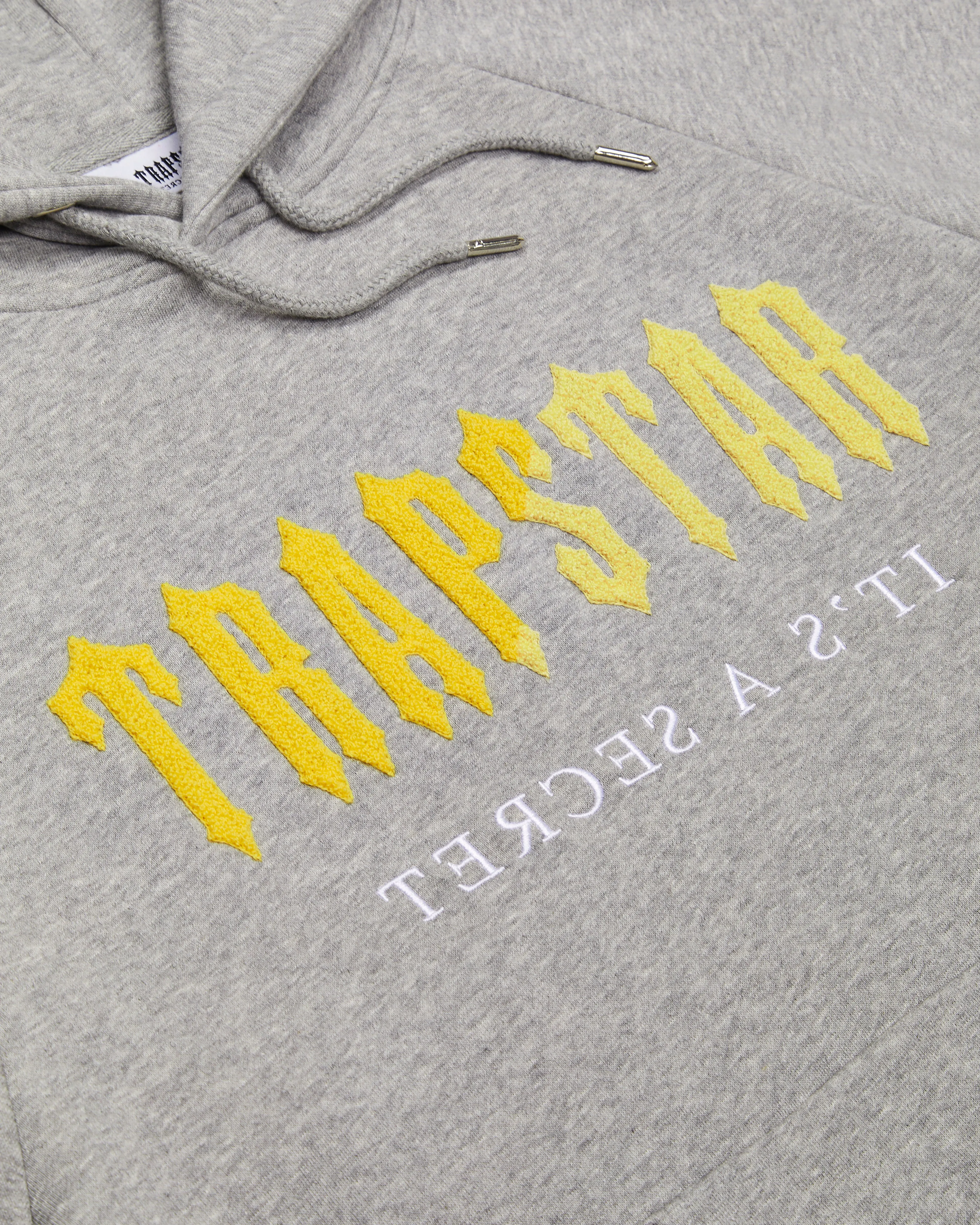 Decoded Chenille Hooded Tracksuit - Grey/Yellow sold by Trapstar London product image thumbnail 2