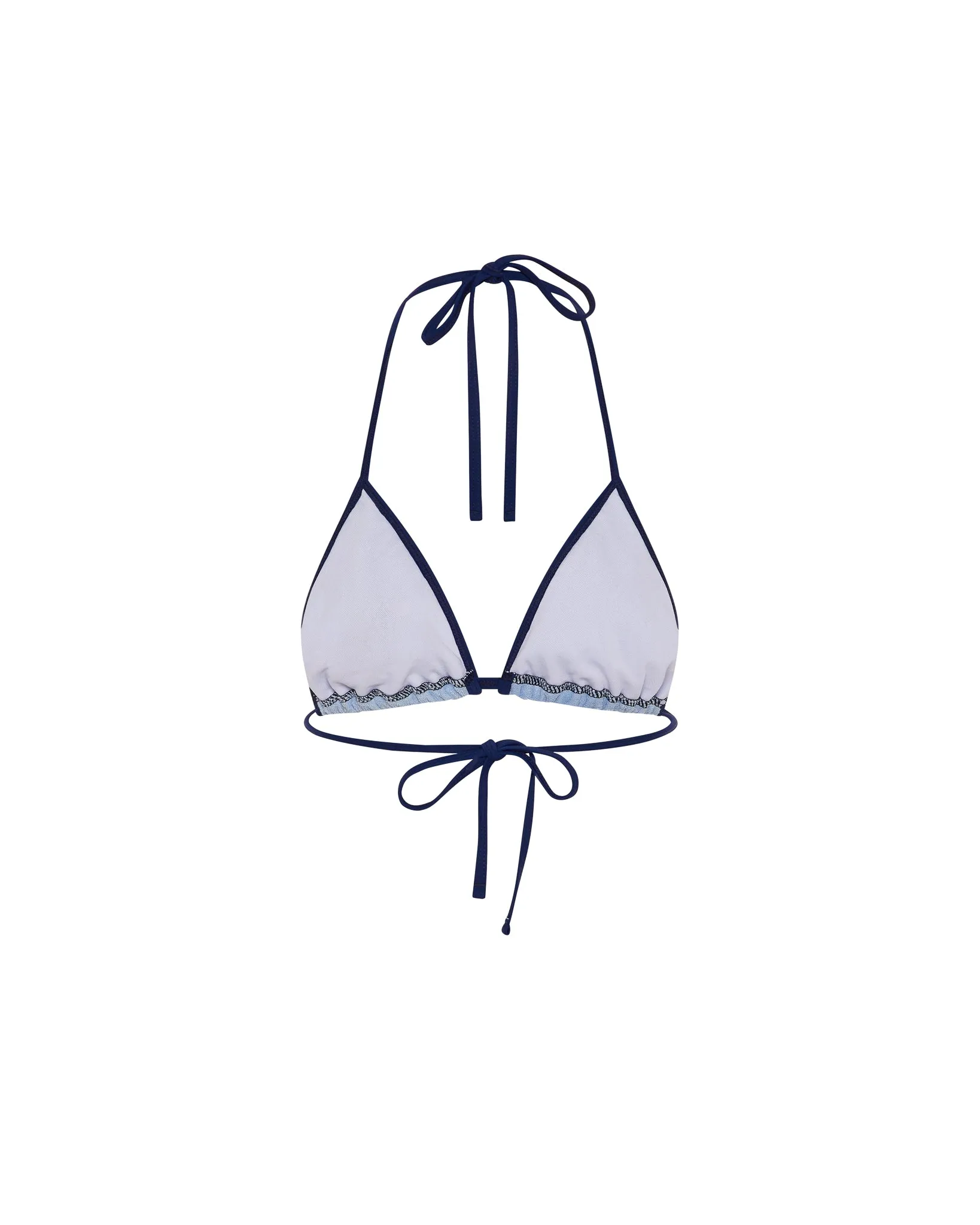 Women's Terry Script Bikini Top - Blue* | Parallel