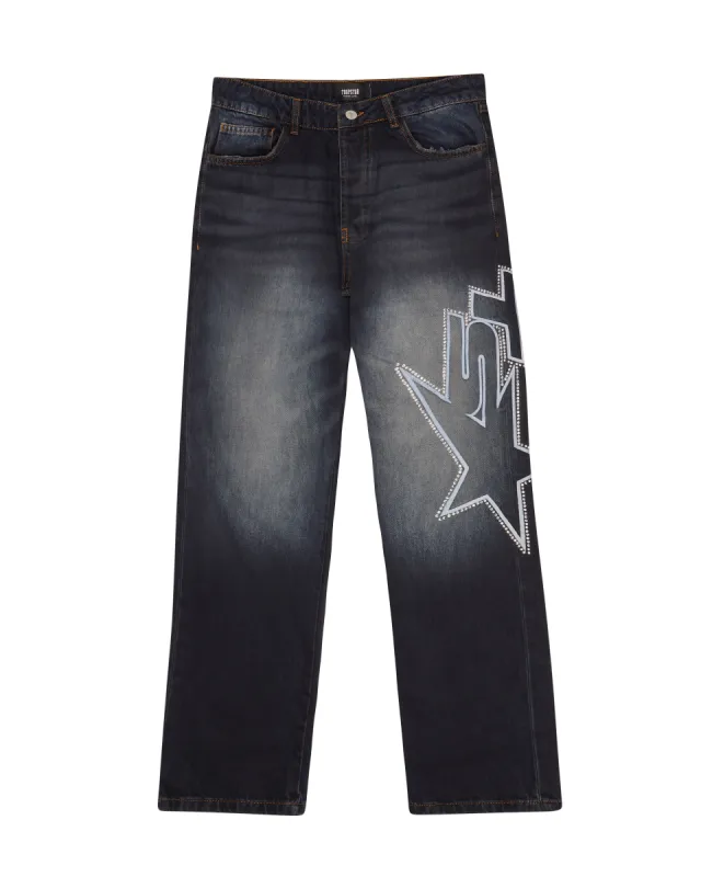 TS Star Diamante Jeans - Indigo* sold by Trapstar London
