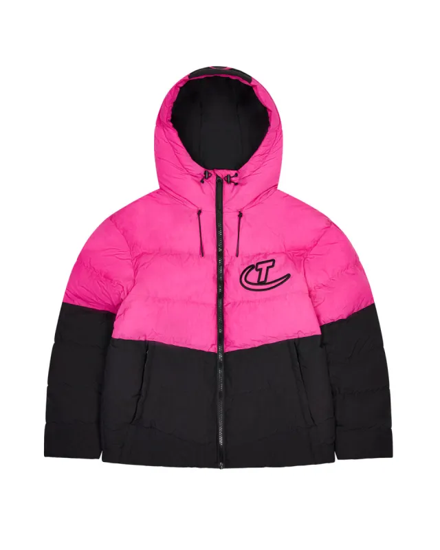 Hyperdrive Hooded Puffer - Black/Pink sold by Trapstar London