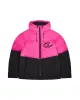 Hyperdrive Hooded Puffer - Black/Pink sold by Trapstar London