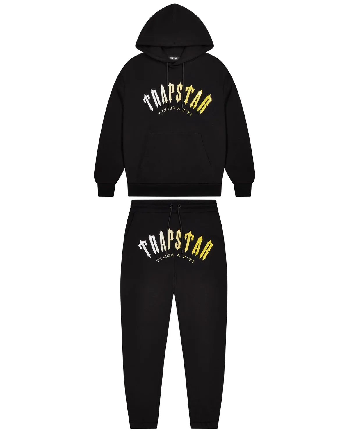 Decoded Hooded Gel Tracksuit - Black/Yellow sold by Trapstar London