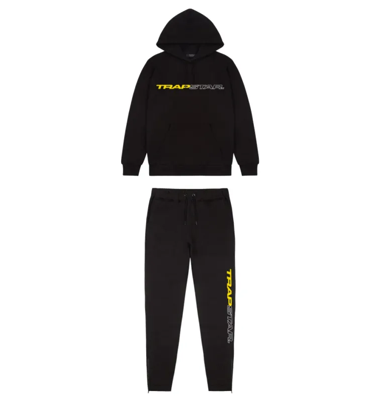 Full Speed Hoodie Tracksuit - Black/Yellow sold by Trapstar London