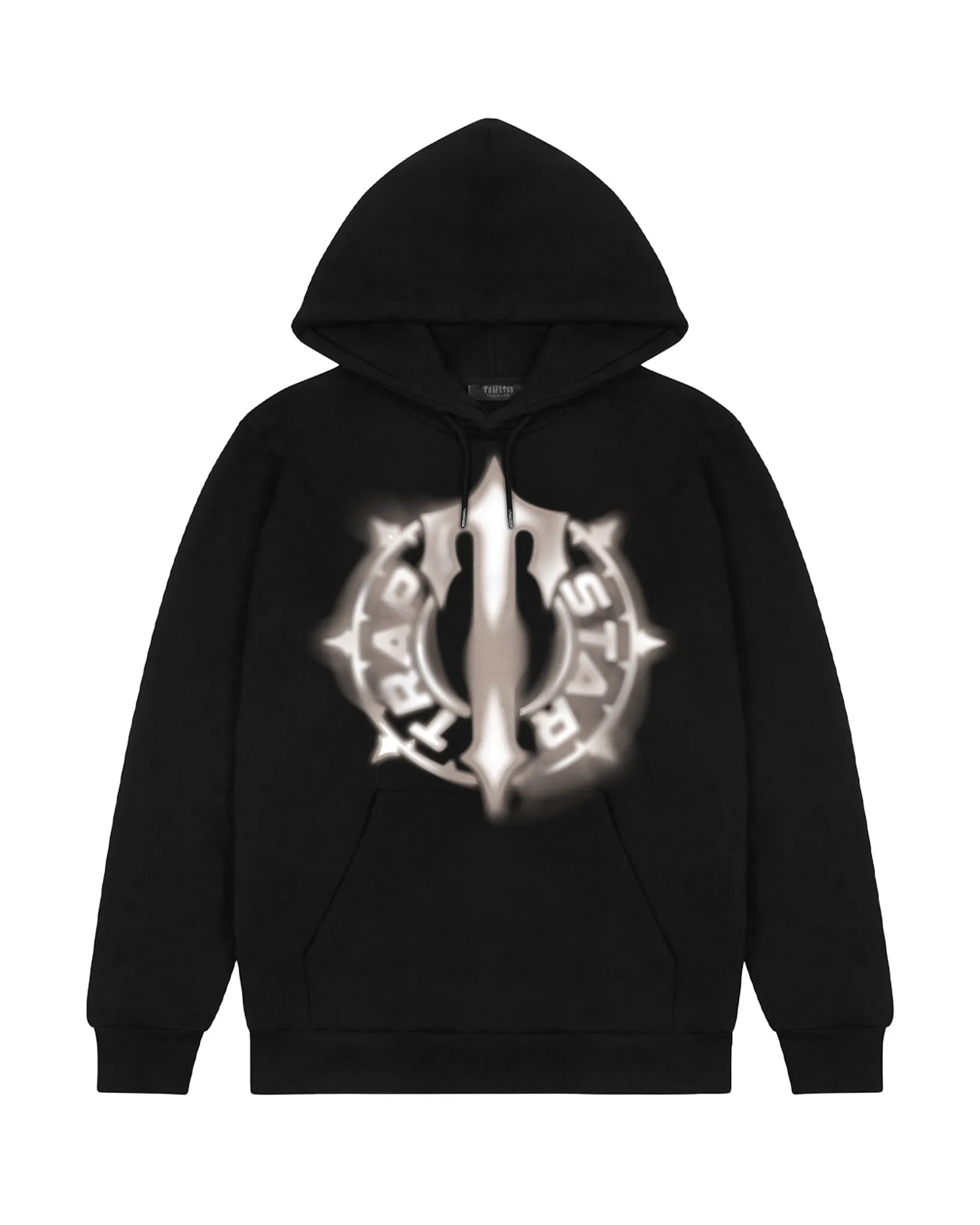 Spin Print Hoodie - Black sold by Trapstar London