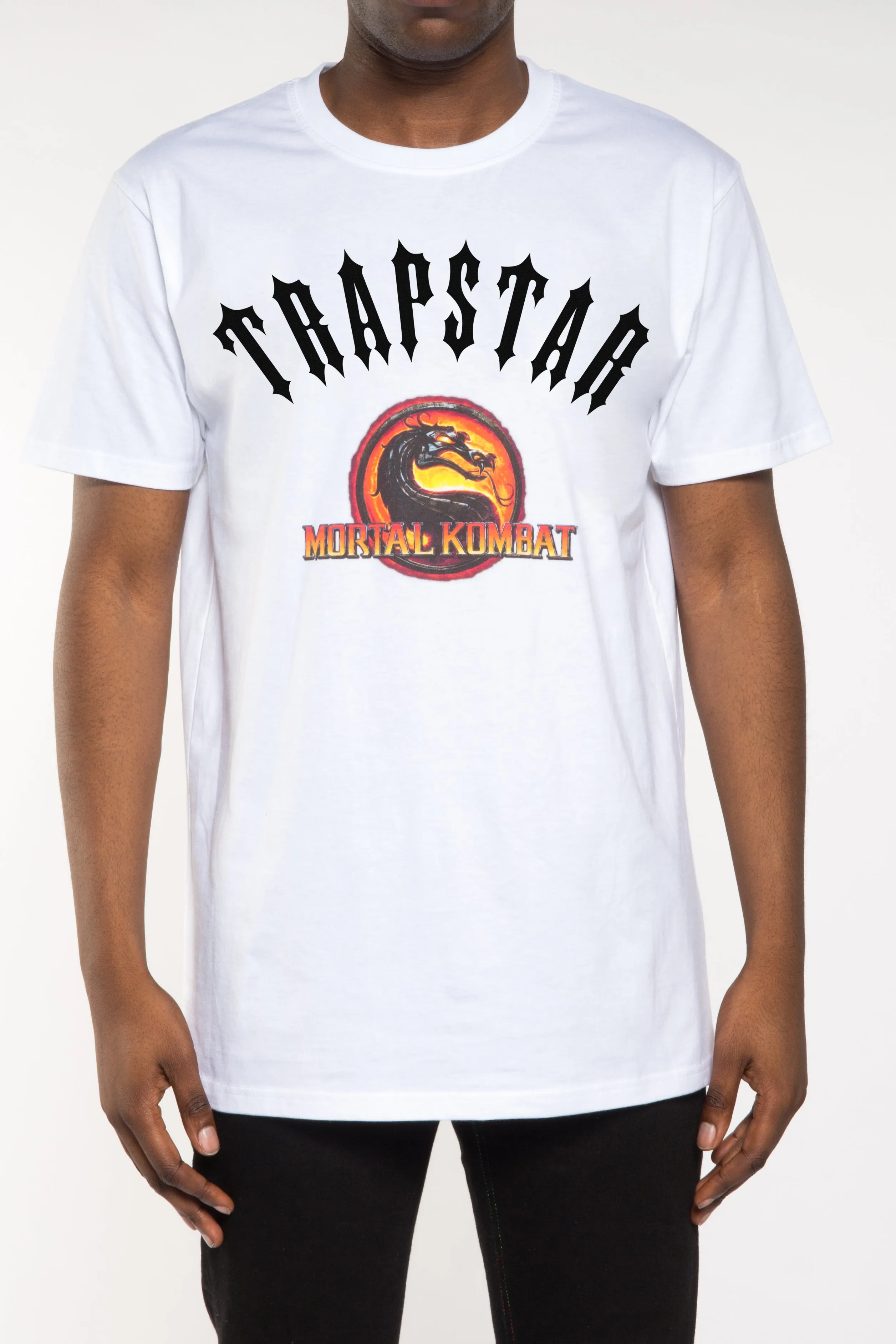 Trapstar x Mortal Kombat Arch Tee - White sold by Trapstar London