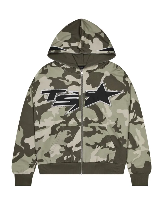 TS Star Camo Hoodie - Green* sold by Trapstar London