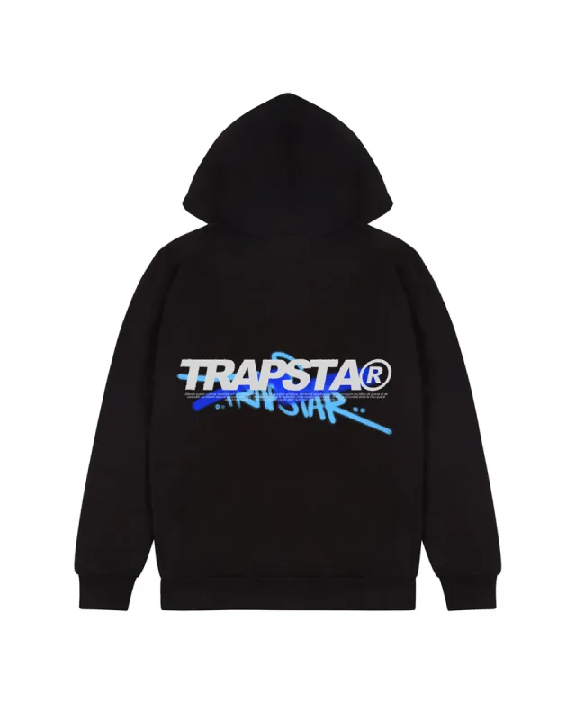 【TRAPSTAR LONDON】Trapstar x Cough Syrup Puff Hoodie Trapstar x Cough Syrup Irongate Collar Puffer - Black | Parallel