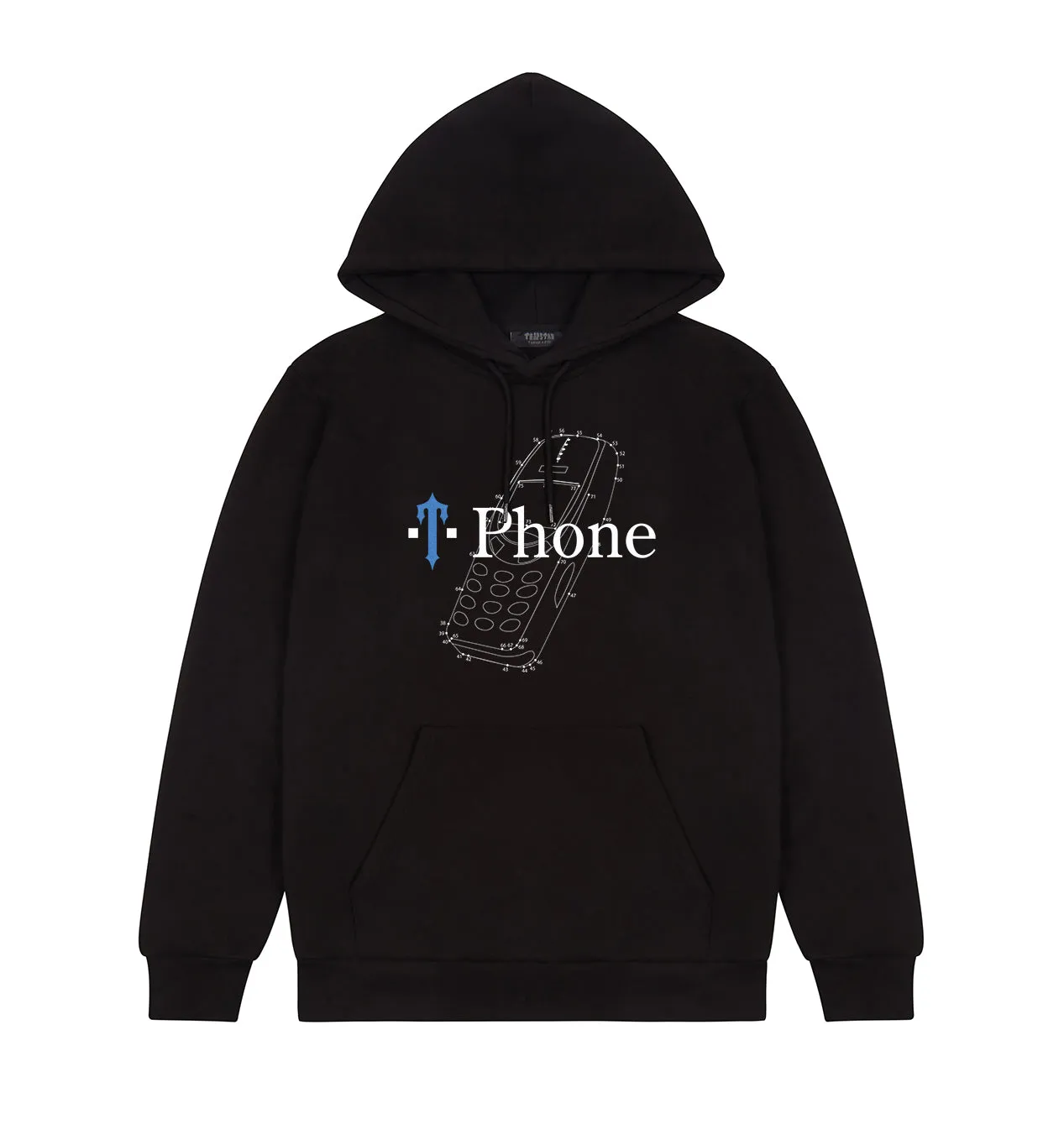 T Phone Hoodie - Black sold by Trapstar London