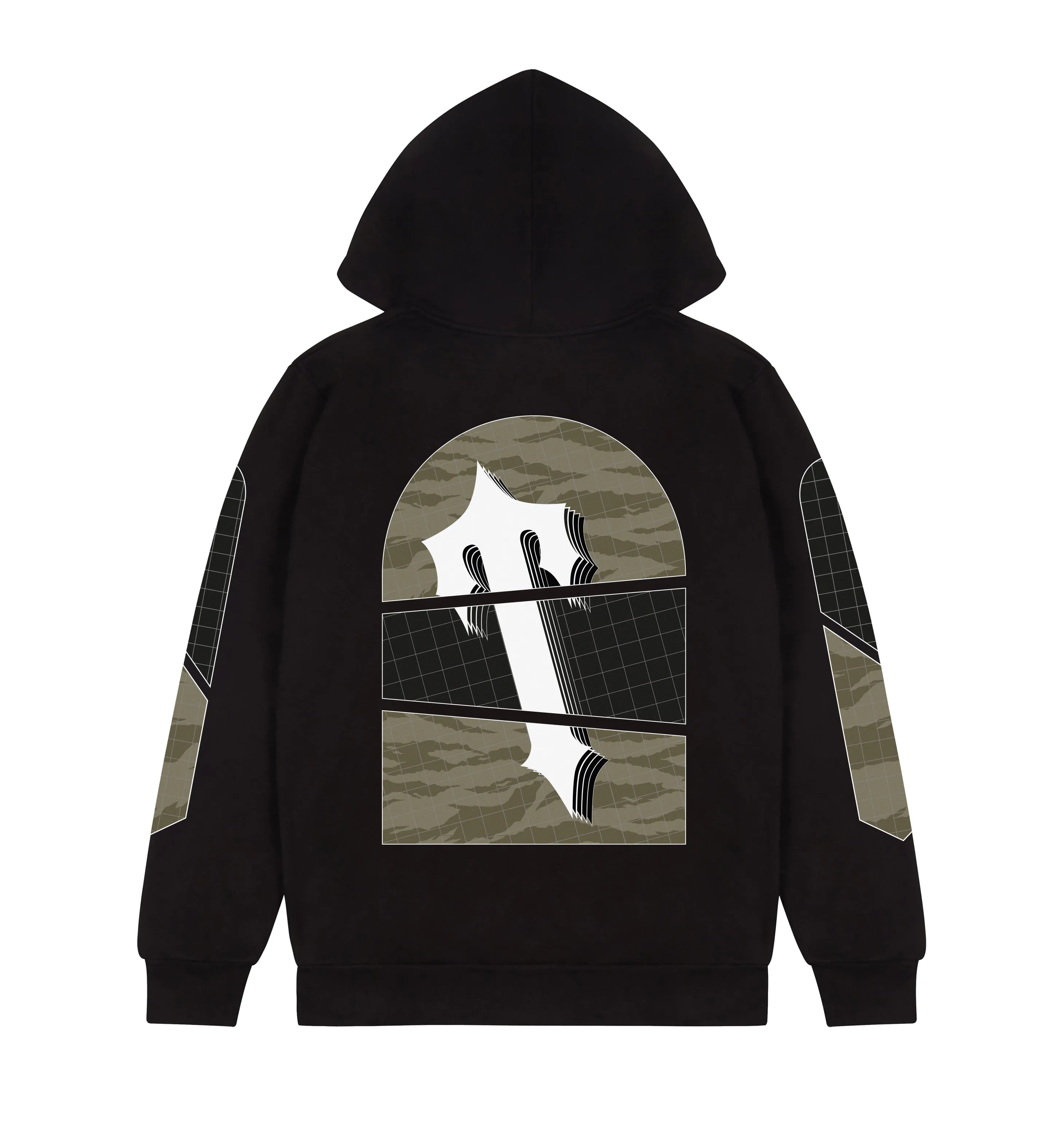 Art Of War Camo Hoodie - Black sold by Trapstar London