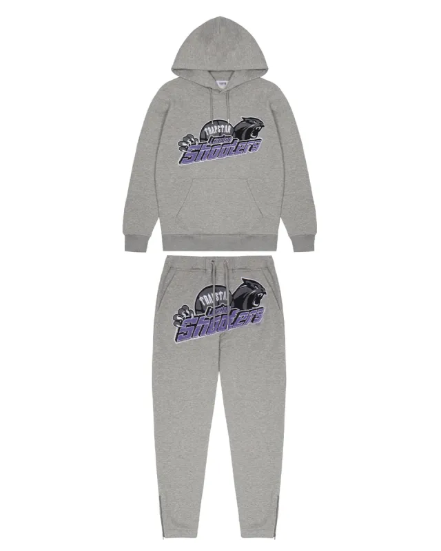【Trapstar London】スクリプト パーカー 2.0 ブラック グレー Trapstar Decoded Puffer Jacket (FW23) Black/Grey Men's