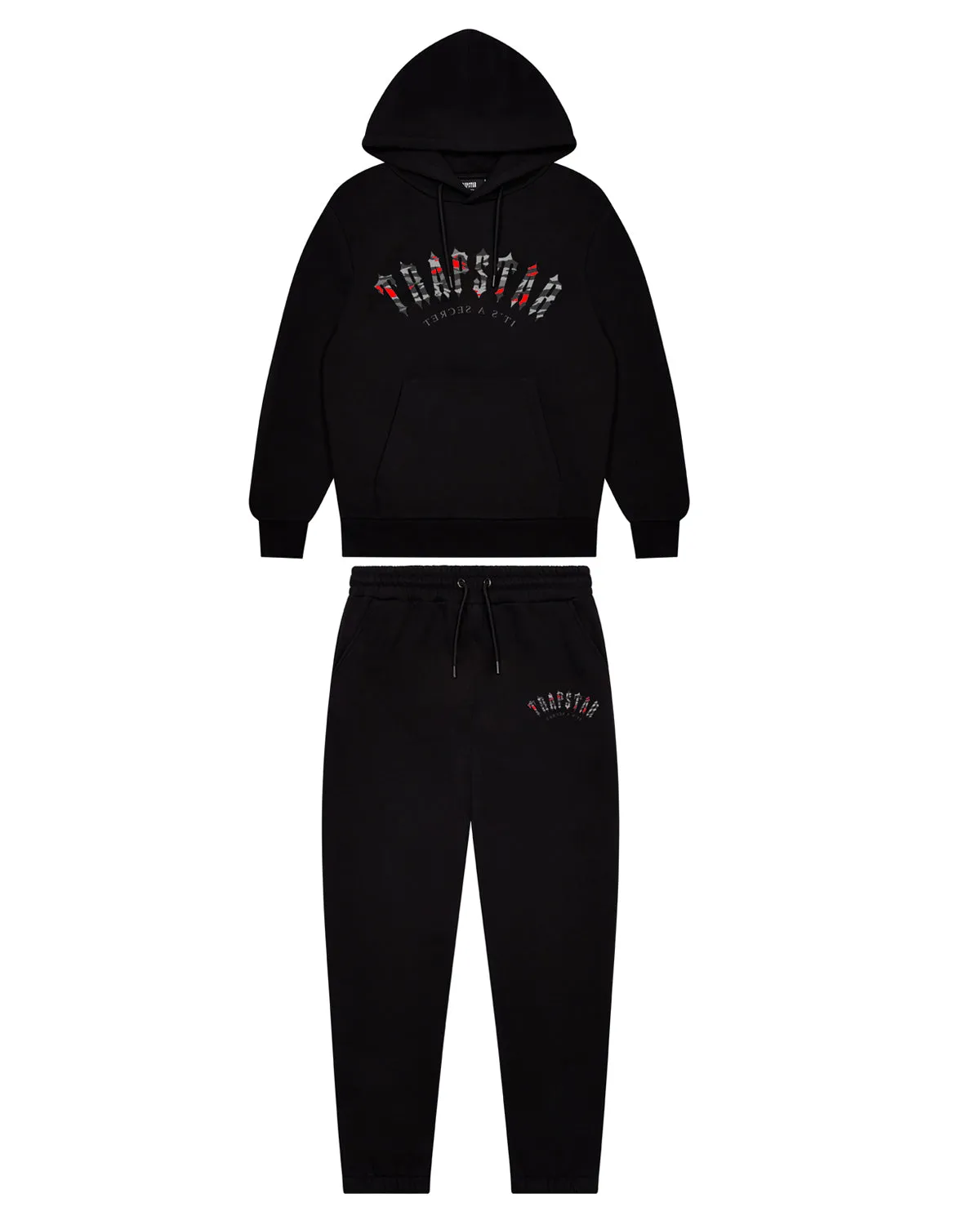 Irongate Camo Arch Tracksuit - Black/Infrared sold by Trapstar London