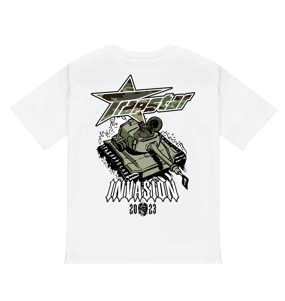 Trap Invasion Tee - White sold by Trapstar London