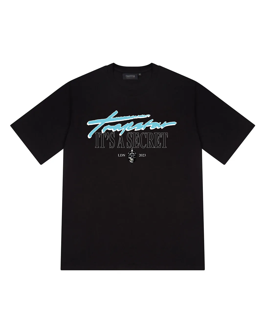 It's A Secret SS Tee - Black/Teal* sold by Trapstar London