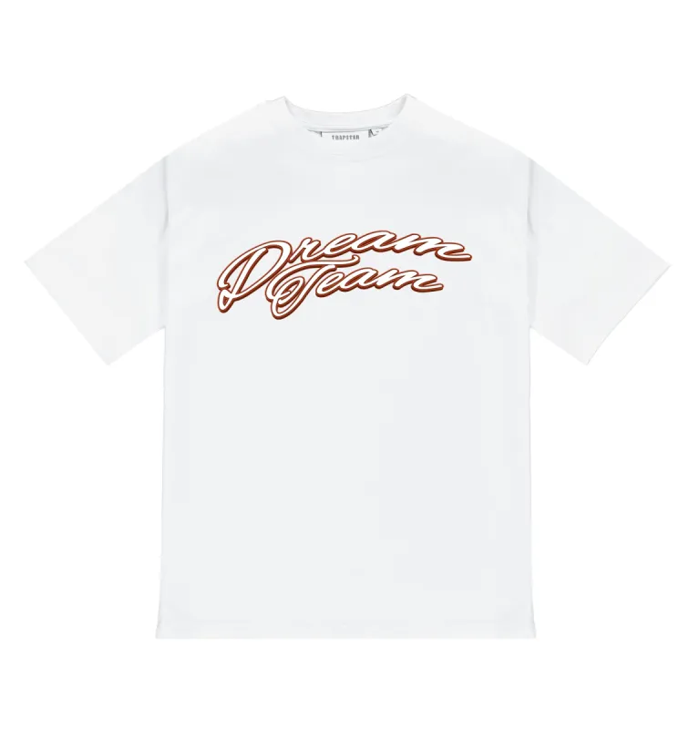 Dream Team Tee - White/Infrared sold by Trapstar London
