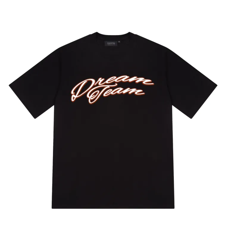 Dream Team Tee - Black/Infrared sold by Trapstar London