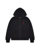 Foundation Zip Through Hoodie - Black/Red* sold by Trapstar London