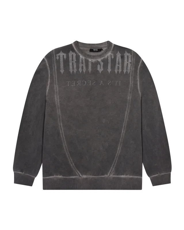 Deconstructed Decoded Oil Wash Tracksuit - Grey* sold by Trapstar London