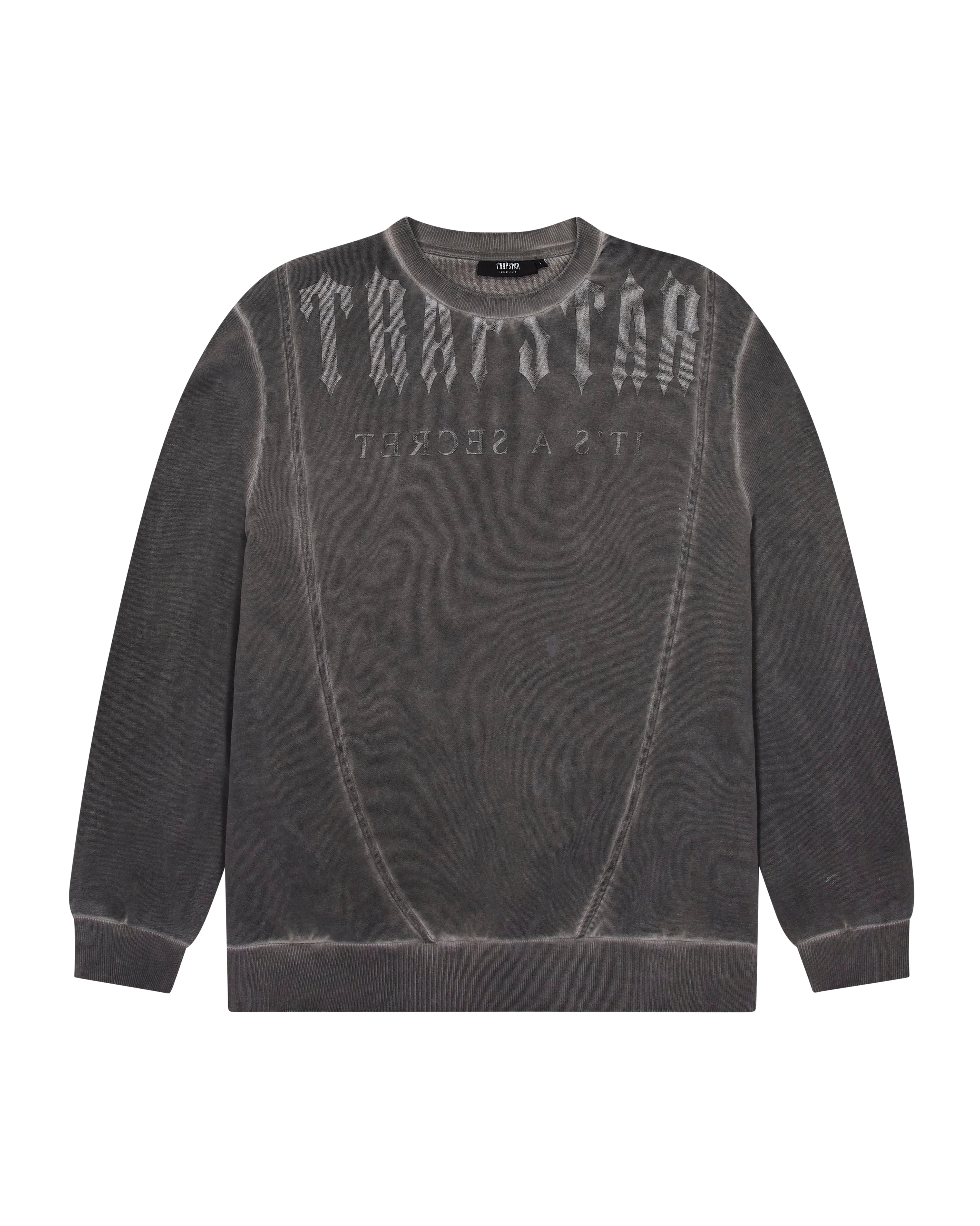 Deconstructed Decoded Oil Wash Tracksuit - Grey* sold by Trapstar London