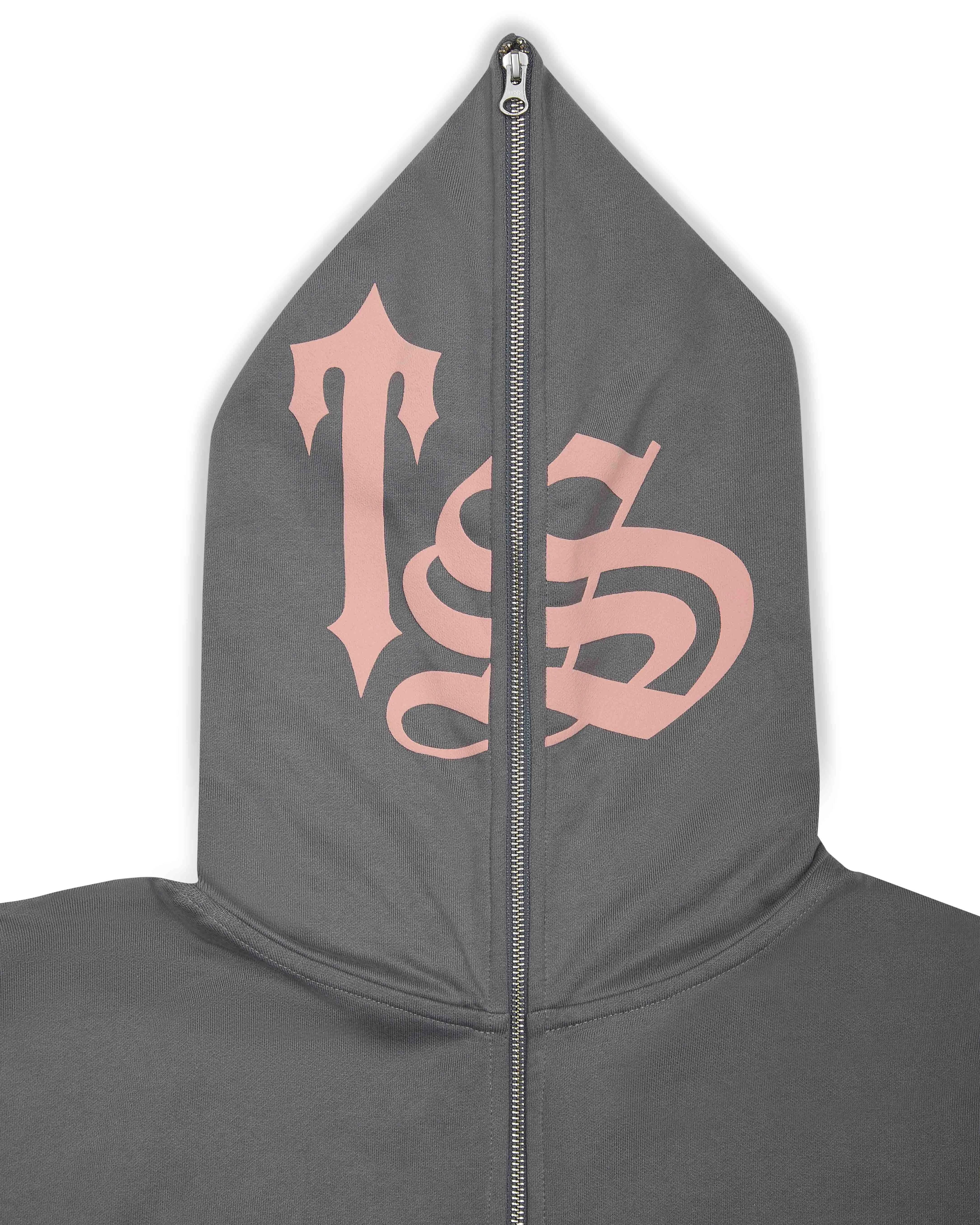 Script Hoodie 2.0 - Grey/Pink sold by Trapstar London product image thumbnail 2