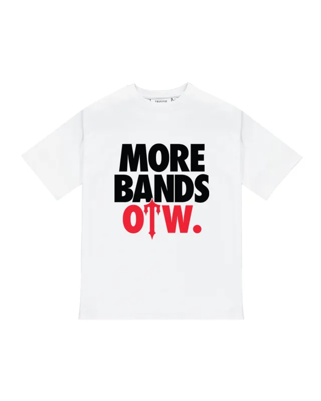 Trapstar x More Bands OTW Tee - White sold by Trapstar London