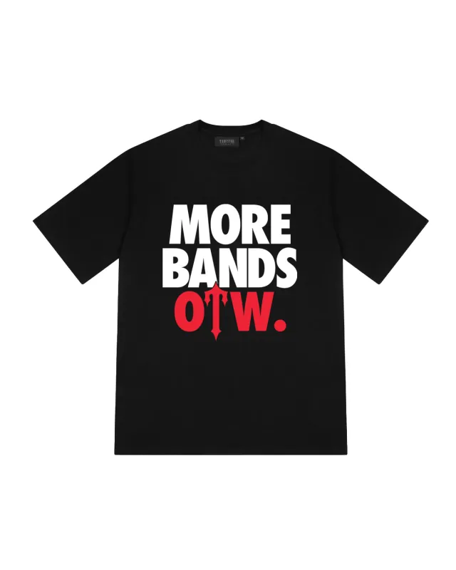 Trapstar x More Bands OTW Tee - Black sold by Trapstar London
