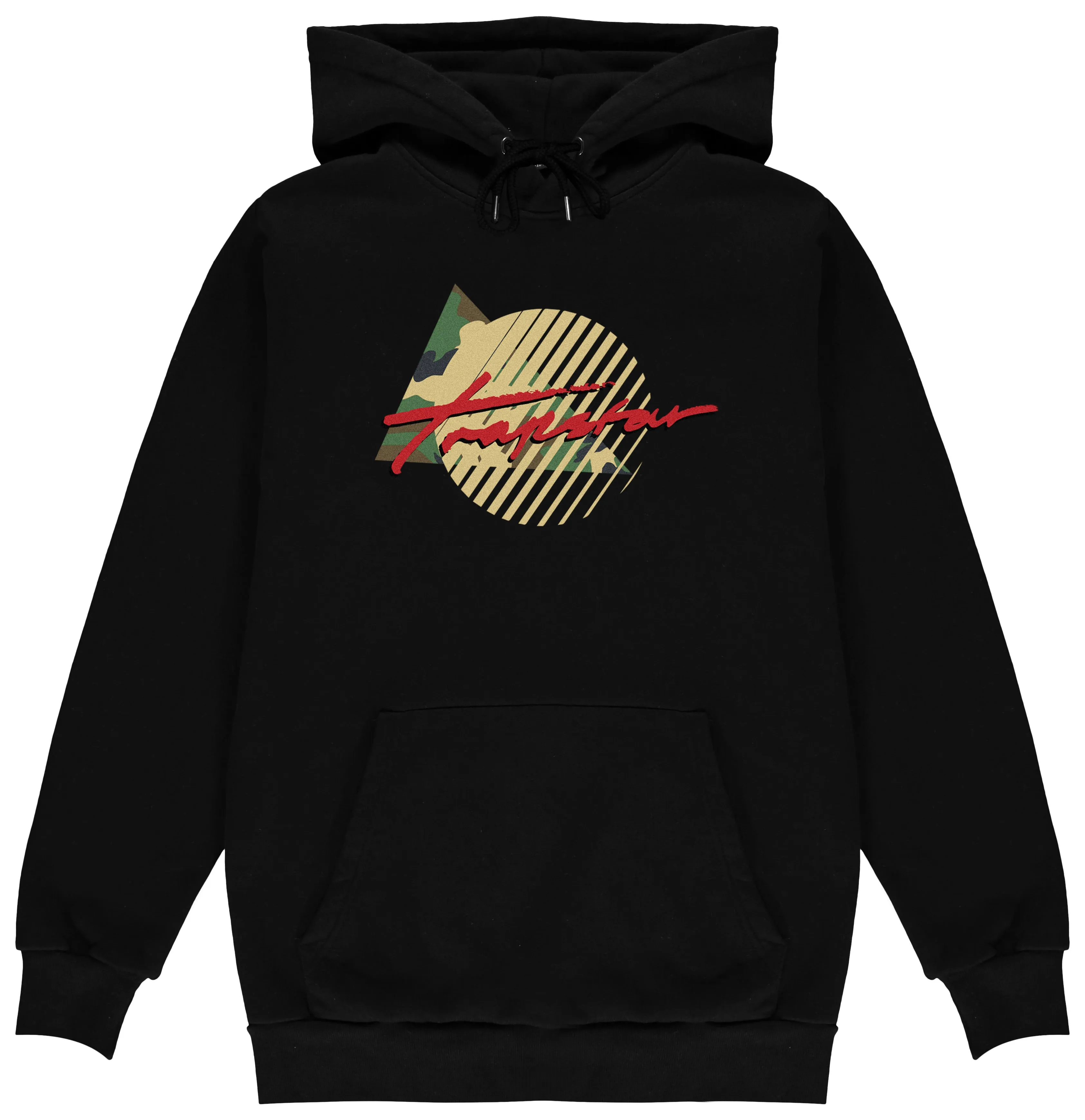 Grand Slam Hoodie - Black/Camo sold by Trapstar London