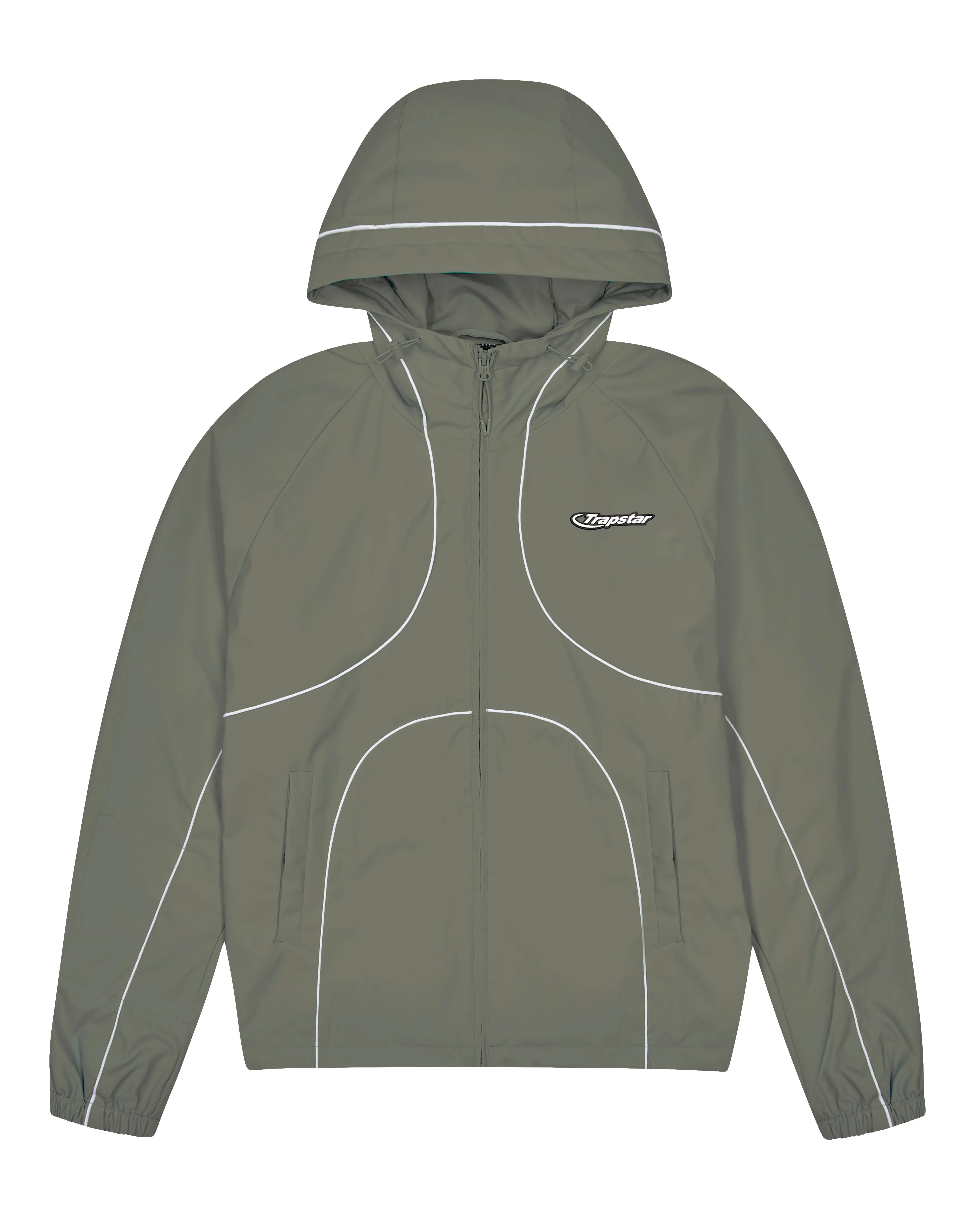 Hyperdrive Piped Windbreaker - Stone* sold by Trapstar London