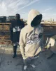 Shooters Hoodie Tracksuit - Grey/Sky Blue sold by Trapstar London