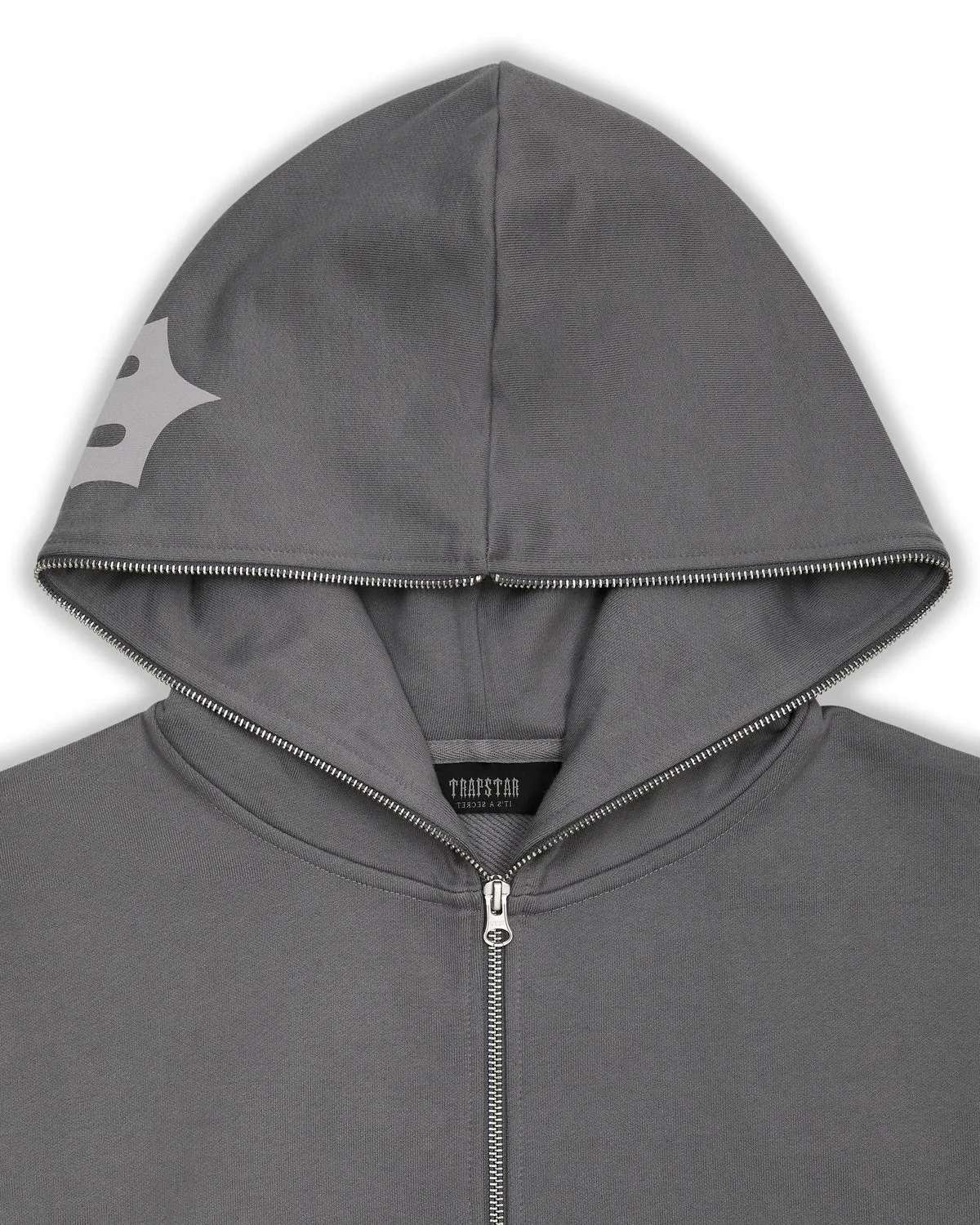 Script Hoodie - Grey sold by Trapstar London product image thumbnail 3